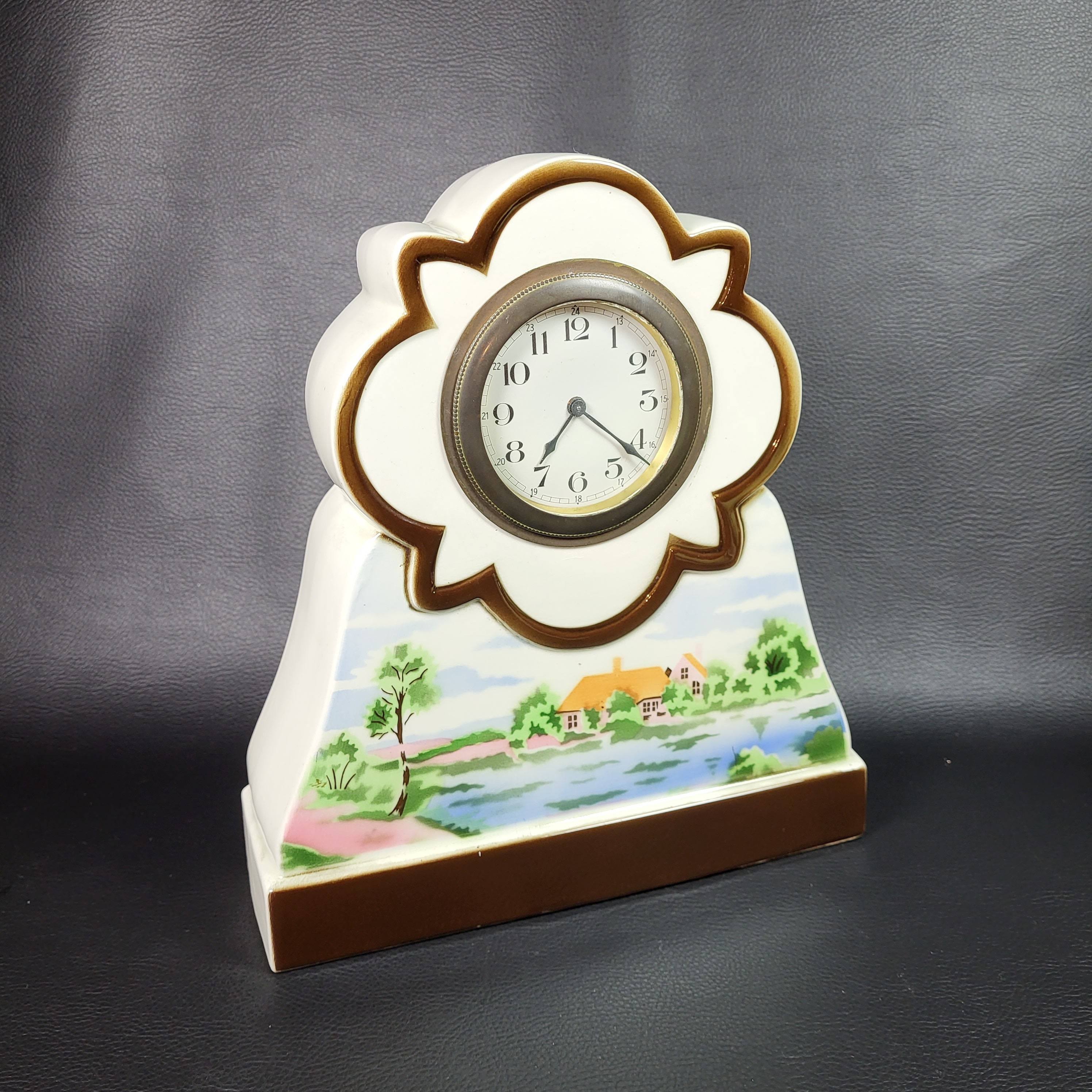 Horloge de cheminée avec elfe Style Empire majestueux Horloge