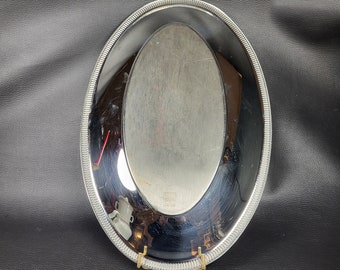 Plateau Rond Jean Couzon En Inox – Plat De Service Vintage Design Fran