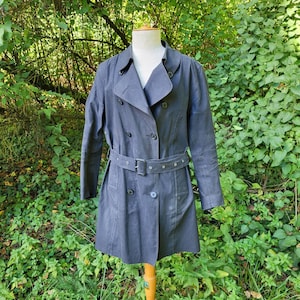 Trench Imperméable Avec Capuche Amovible Marine Aigle Femme