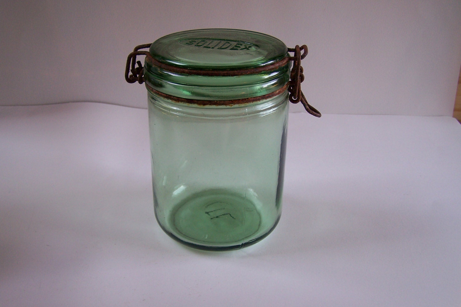 Bocal Vintage SOLIDEX En Verre Vert - 1 Litre - Style Campagne