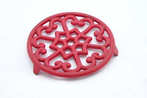 Dessous de plat de cuisine du XXe siècle rouges Dessous de plat de cuisine du XXe siècle rouges