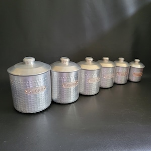 Set of 6 spices jars with labels jars with lids  vintage Made in France