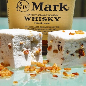 Bacon Bourbon Sutra infused with Makers Mark Whiskey All Natural, Handcrafted Gourmet Marshmallows image 1