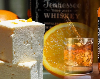 Whiskey Orange Infused With Jack Daniel's® Whiskey  - All Natural, Handcrafted Gourmet Marshmallows