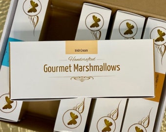 Marshmallow Gift Box - 5 Dozen Marshmallows - Flavors Are Chefs Choice - All Natural Marshmallows, Handcrafted Gourmet