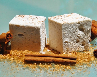 Brown Sugar Cinnamon Marshmallows - All Natural, No Preservatives, Handcrafted Gourmet Marshmallows