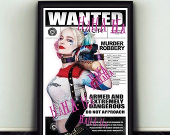 11x17 Harley Quinn Wanted Poster