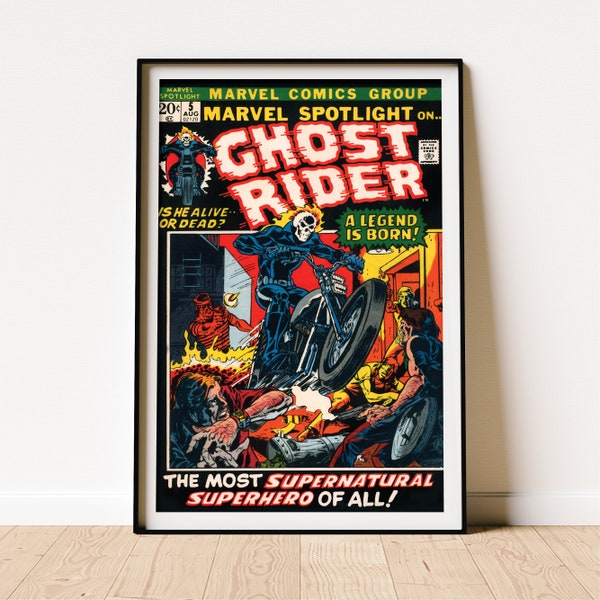 11x17 Marvel Spotlight #5 Ghost Rider Comic Book Cover Poster Print
