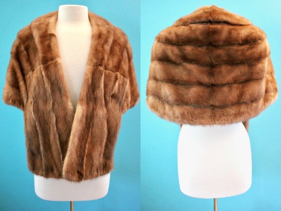 60's Fur Stole 1960's Vintage Fur Stole Fur Capele