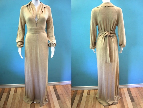 70's Maxi Dress 1970's Neiman Marcus Ultra Luxe Sl