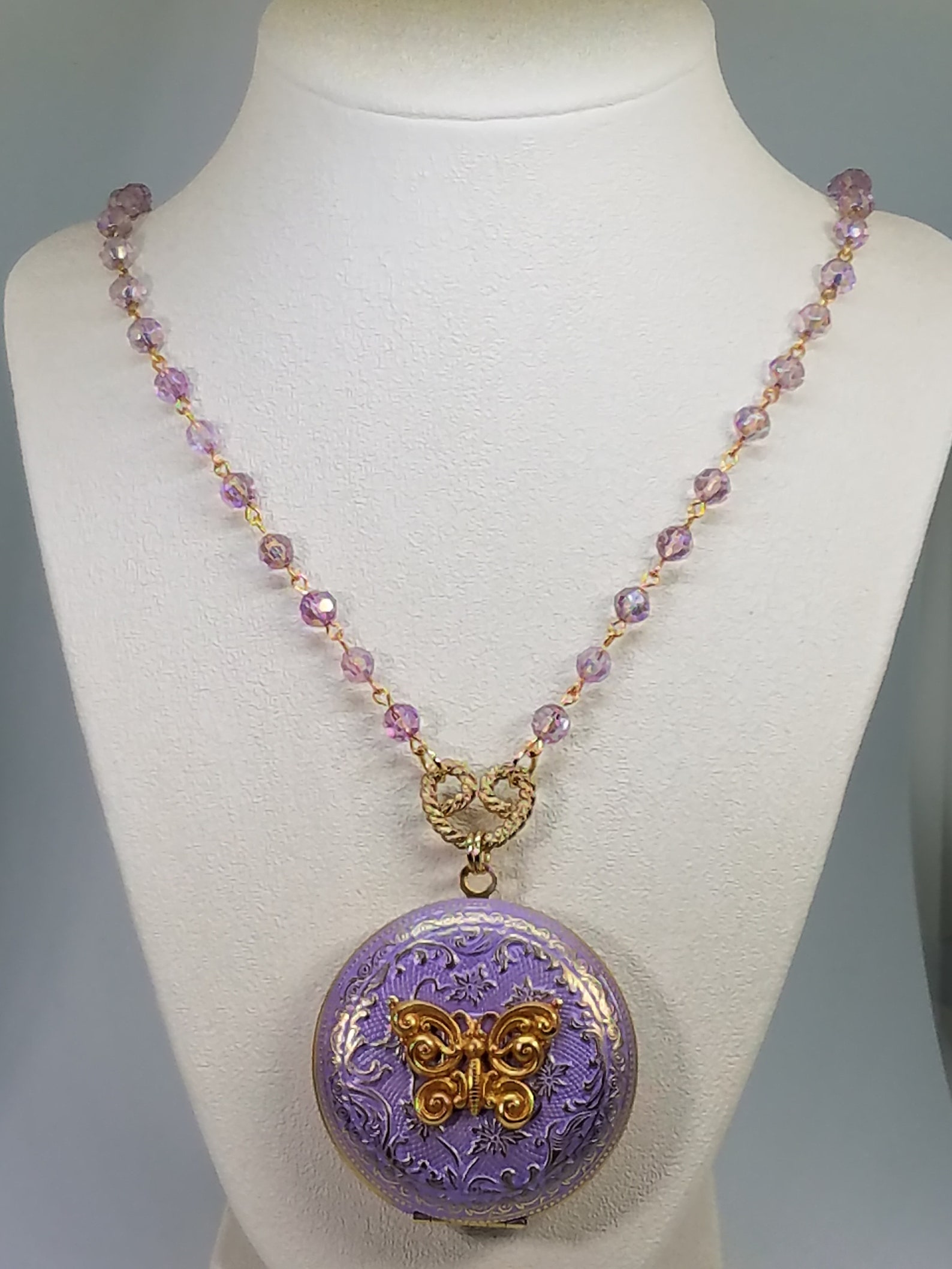 Vintage Style Locket Photo Locket Brass Locket Hand Etsy