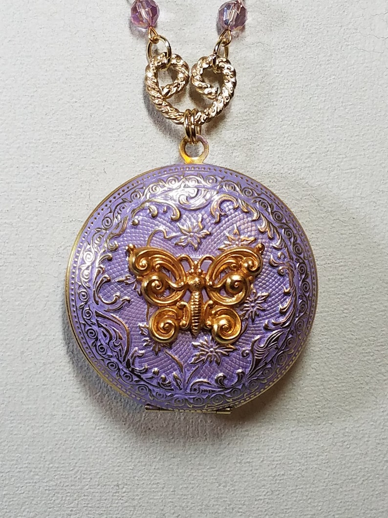 Vintage Style Locket Photo Locket Brass Locket Hand Etsy