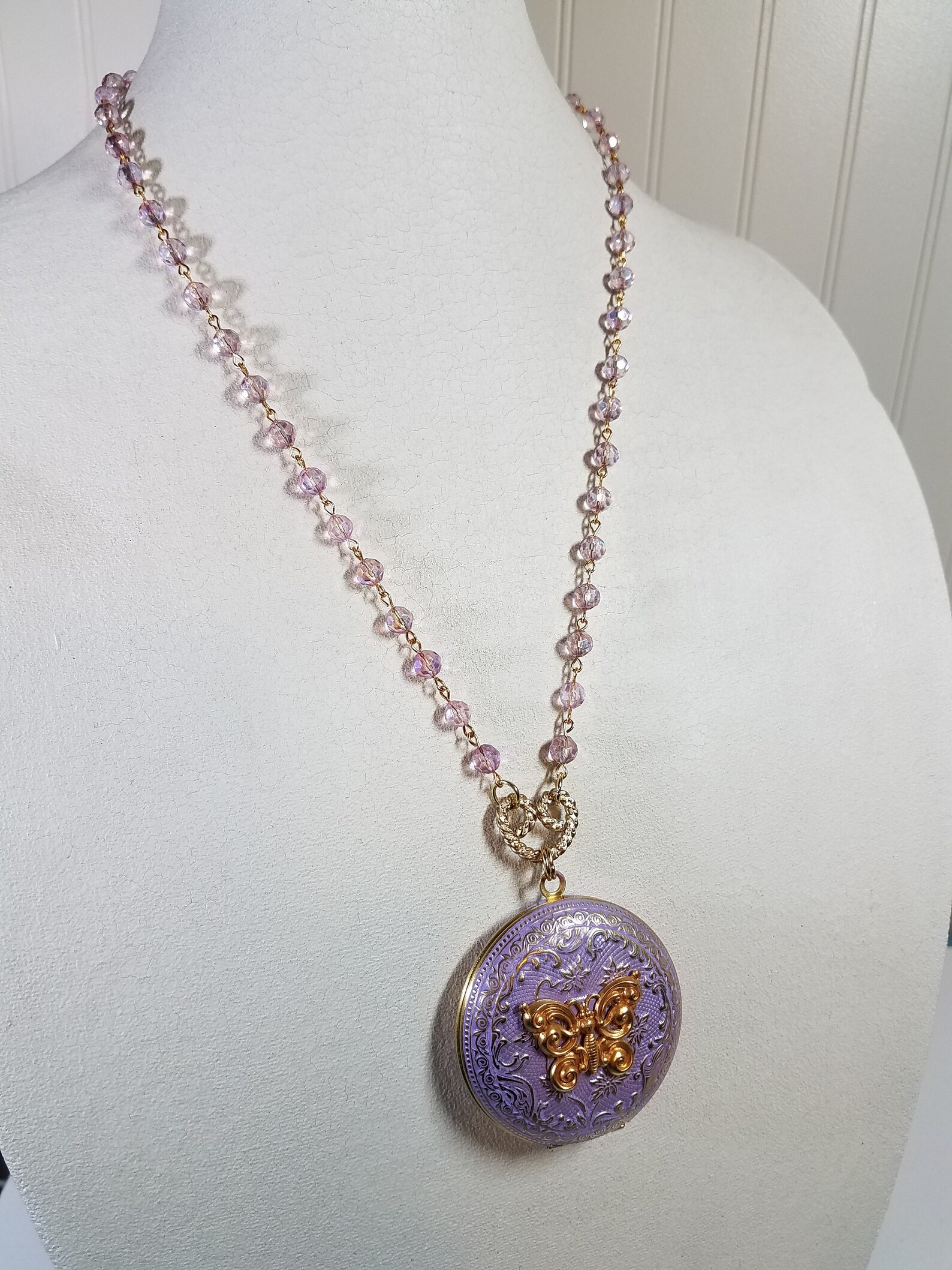 Vintage Style Locket Photo Locket Brass Locket Hand Etsy