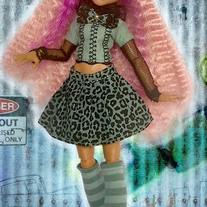 Clothes for monster g3 dolls, shirt skirt, handmade