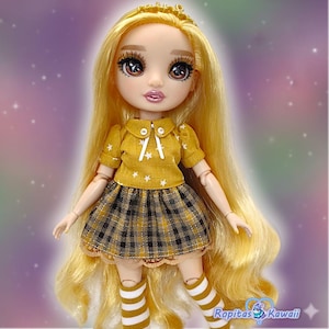 Rainbow high clothes. Skirt with shirt and socks.