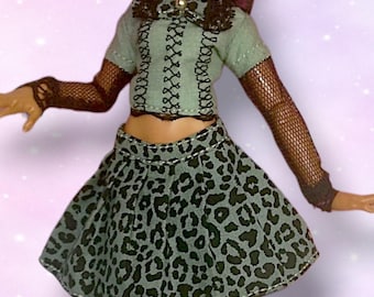 Clothes for monster g3 dolls, shirt skirt, handmade