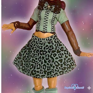 Clothes for monster g3 dolls, shirt skirt, handmade