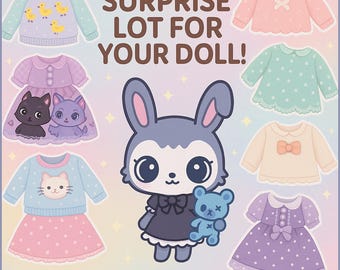 Surprise Lot for Dolls: 8 to 10 Handmade clothes | Pullip, Blythe, Monster g3, Rainbow High and more