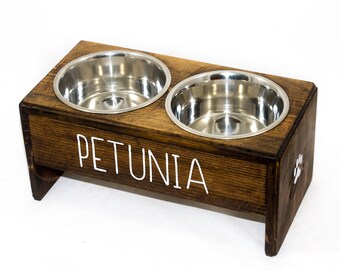 Dog Bowl Stand Etsy