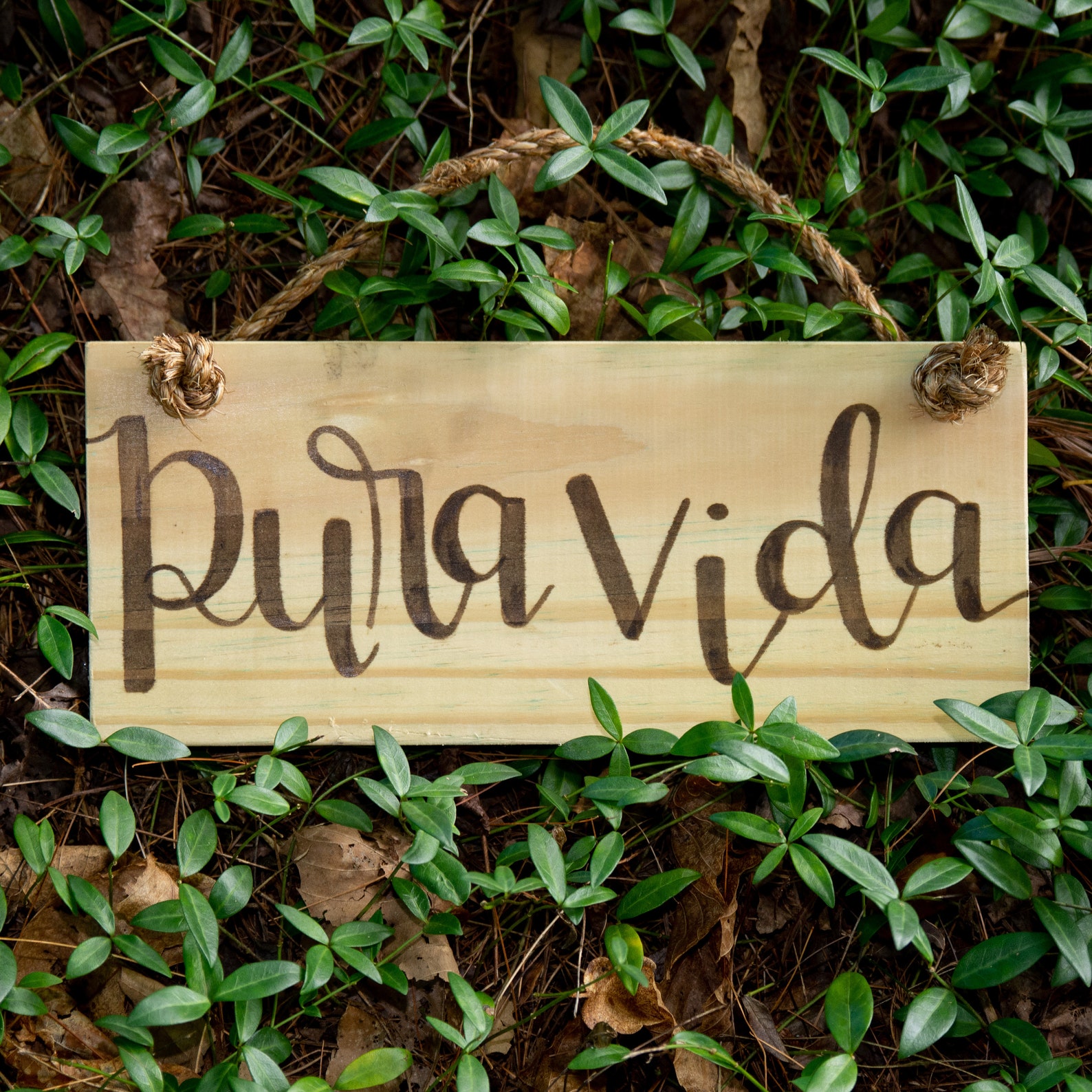 Pura Vida Sign On Rope Pura Vida Ts Costa Rica Travel Etsy