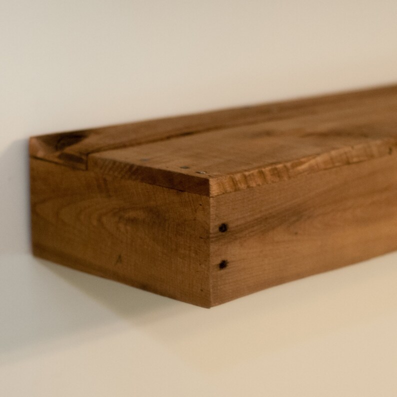 Reclaimed Wood Floating shelf Rustic Kitchen floating Etsy