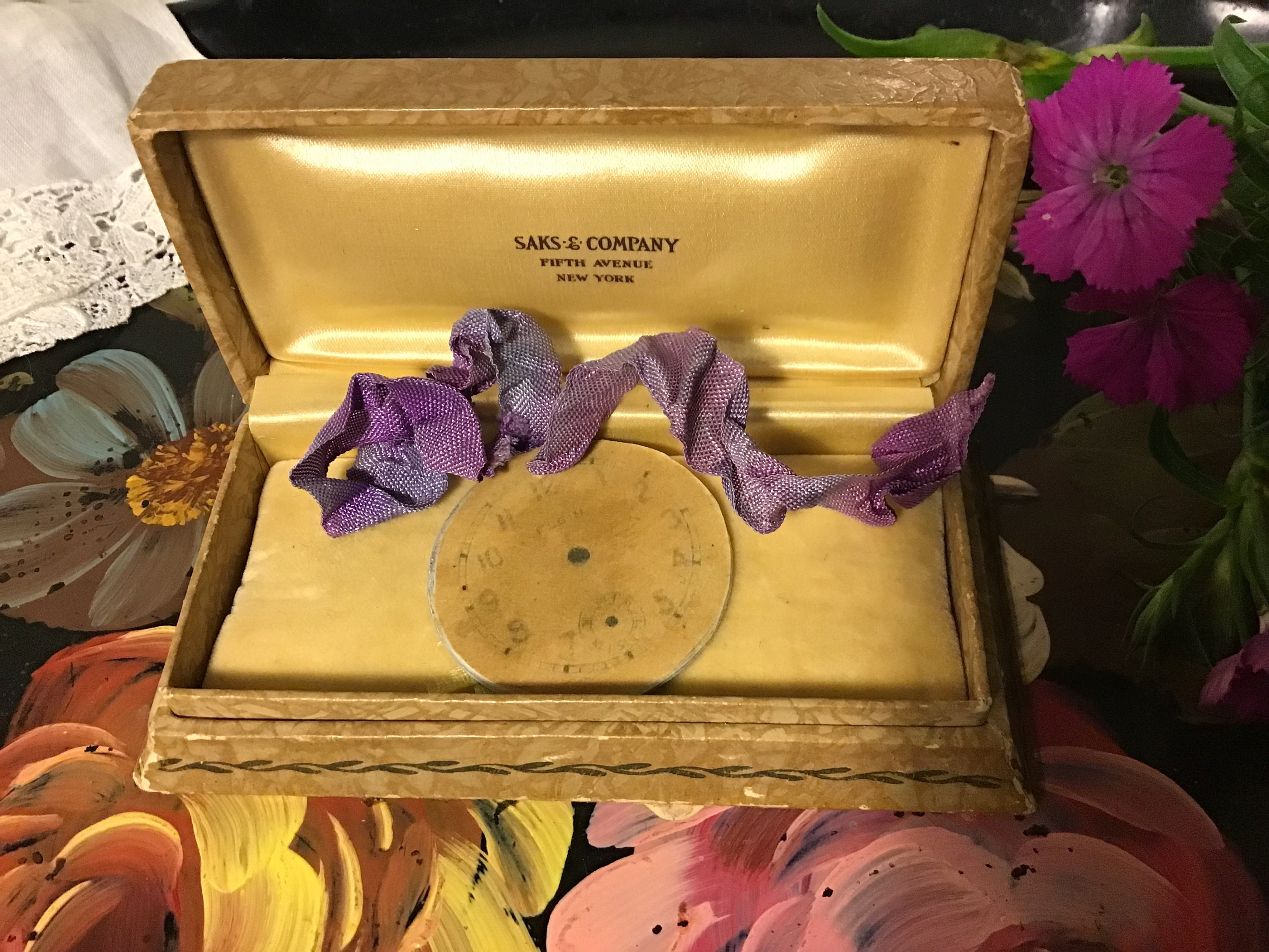 Vintage Jewelry Presentation Box Saks Fifth Avenue NY