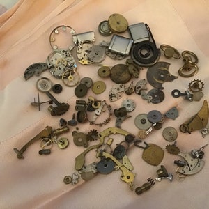 Assorted Tiny Watch Parts ~ Vintage Watch Repair ~ Jewelry Making ~ Repair Parts