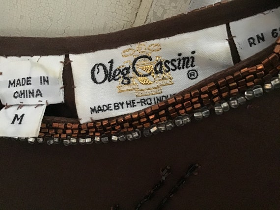 Vintage Oleg Cassini Designer Size MED ~ Gorgeous… - image 5