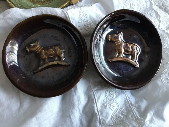 Ceramic Dog Trinket Ring Dish ~ Display ~ Made in… - image 1