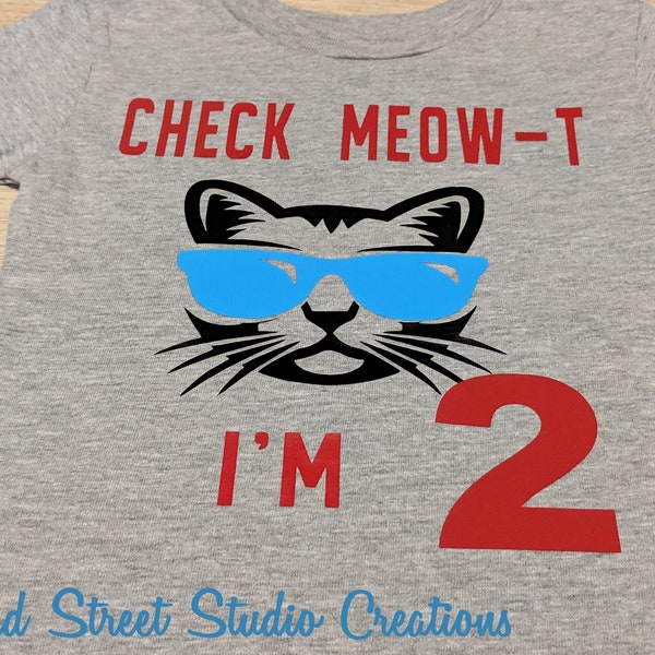 Toddler Cat Shirt Etsy