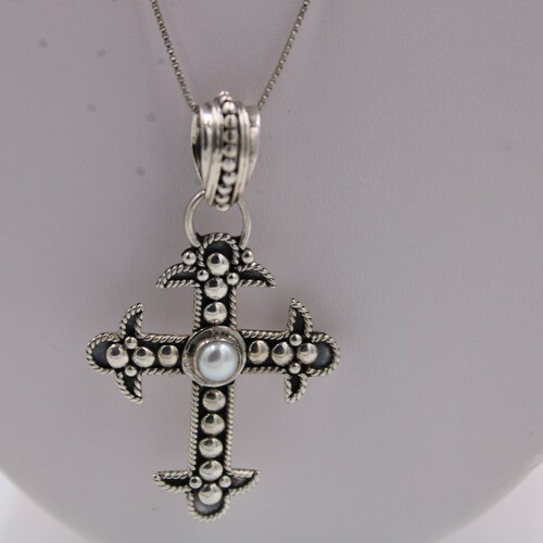 Silpada Sterling Silver and Pearl Cross Pendant 925 - Etsy