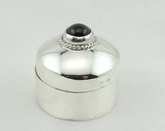Collectable Sterling Silver and Black Onyx Ring Keepsake Case  #KEEPSAKE-UV3