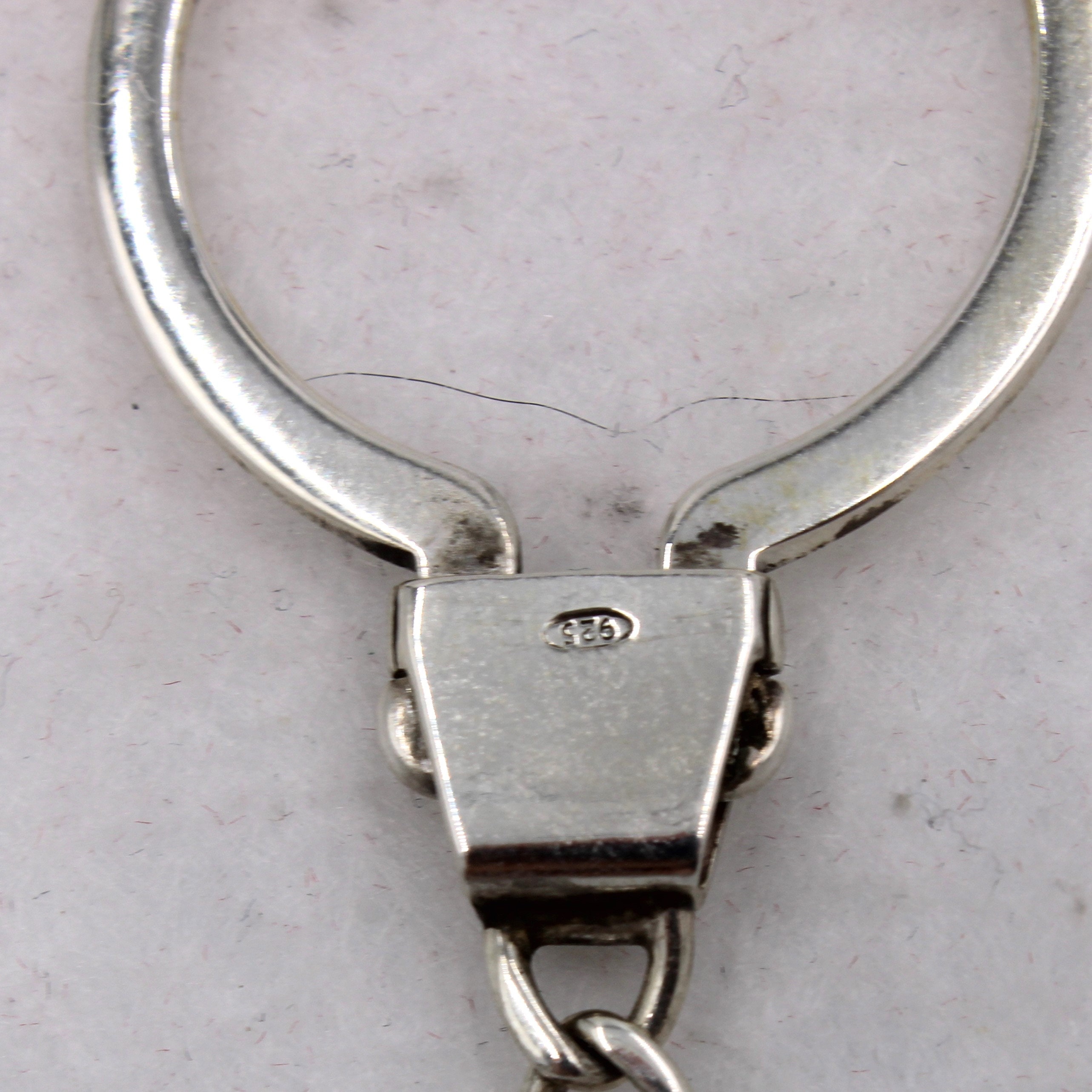 Vintageturquoise and Feather Design Sterling Silver Key