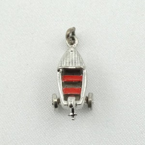 Boat and Trailer Vintage Sterling Charm FREE SHIPPING!   #BOAT-CM10