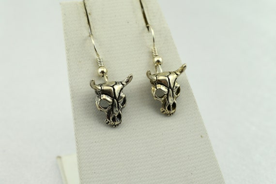 Unique Southwest Vintage Sterling Silver Bull Cow… - image 3