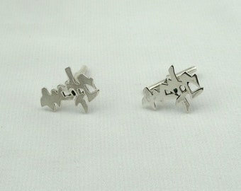 Asian Symbol/Character Sterling Silver Cufflinks FREE SHIPPING #ASIANSMBL2-CL