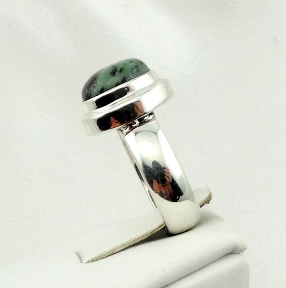 Lovely Simple Ruby And Zoisite Cabochon Bezel Set… - image 5