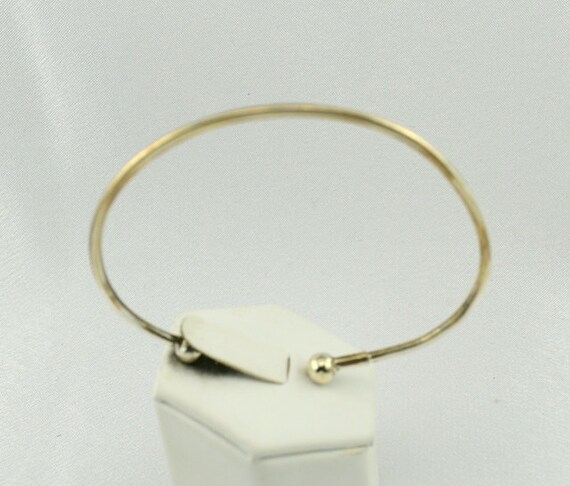 Vintage Simple Solid Sterling Silver Cuff Bracele… - image 2