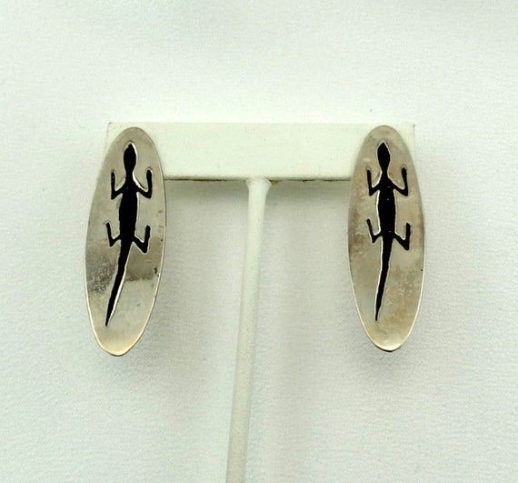 Leapin' Lizards!! Vintage Lizard Long Sterling Si… - image 1