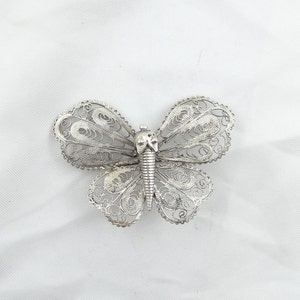 Delicate Handmade Sterling Silver Butterfly Brooch. FREE SHIPPING! #BUTTERFLY-BR3
