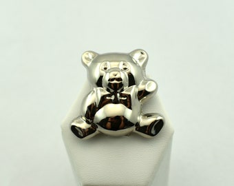 【ひろ】HARPO Bear Brooch Navajo brooch in sterling silver representing Rainbow Dancer