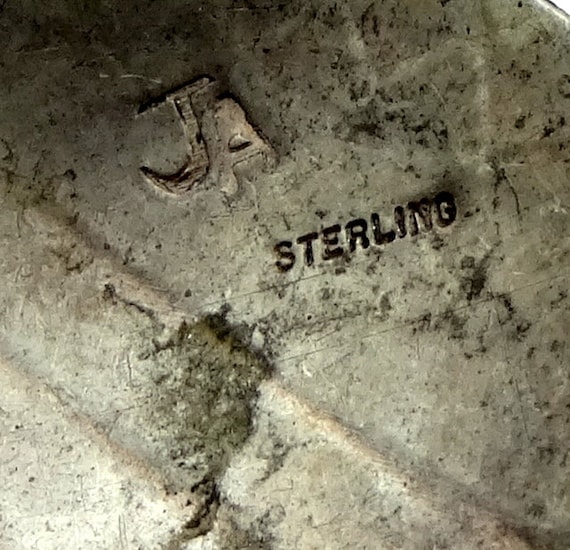 Vintage Juan Alberta Navajo Artisan Hallmarked 