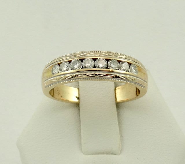 chanel gold diamond ring size