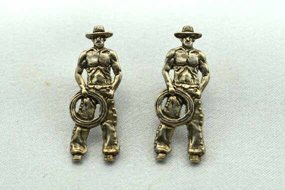 Ride 'Em Cowboy Sterling Silver Bare Chested Cowb… - image 6