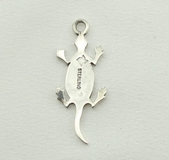 Hopi Lizard Vintage  Sterling  Silver Charm FREE … - image 6