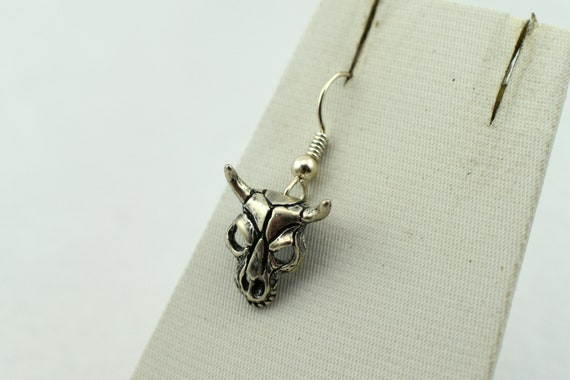 Unique Southwest Vintage Sterling Silver Bull Cow… - image 6