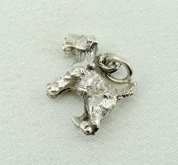 Yorkshire Terrier Dog Sterling  Silver Charm FREE… - image 2