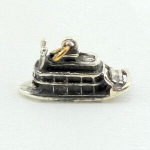 Steamboat Vintage  Sterling  Silver Charm FREE SHIPPING!   #STEA-CM20