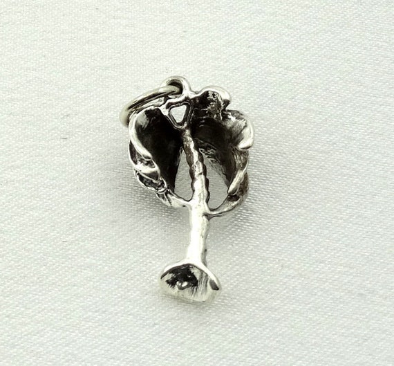 Palm Tree Vintage Sterling Silver Charm FREE SHIP… - image 4