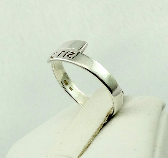 Vintage Simple Sterling Silver CTR Ring Size 6 1/… - image 5